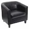 Flash Furniture Transitional Lounge Chair, Black Back, 29-3/4 in W 29" L 28" H, Sloping, Leather Seat BT-873-BK-GG - alternate 1