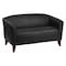 Flash Furniture Loveseat, 29" x 29", Upholstery Color: Black 111-2-BK-GG - alternate 1
