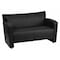 Flash Furniture Loveseat, 30" x 31-1/4", Upholstery Color: Black 222-2-BK-GG - alternate 1