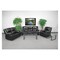 Flash Furniture Living Room Set, 35" to 64" x 38", Upholstery Color: Black BT-70597-RLS-SET-GG - alternate 1