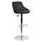Flash Furniture Black Vinyl Barstool, Adj Height, Seat Height Range: 23" to 32" CH-82028A-BK-GG - alternate 1
