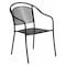 Flash Furniture Black Steel Patio Arm Chair with Round Back CO-3-BK-GG - alternate 1
