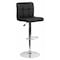 Flash Furniture Black Quilted Vinyl Barstool, Adj Height, Weight Capacity: 330 lb. DS-810-MOD-BK-GG - alternate 1