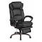 Flash Furniture Contemporary Chair Black Reclining Exec Chair, Fixed Arms, 20" to 24" Height, Leather, Black BT-90279H-GG - alternate 1
