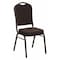 Flash Furniture Hercules Banquet Chair, Brown Back, 17-1/4 in W 20-1/4" L 38" H, Fabric Seat NG-C01-BROWN-GV-GG - alternate 1