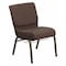 Flash Furniture Hercules Church Chair, Brown Back, 21-1/4 in W 25" L 33" H, Fabric Seat FD-CH0221-4-GV-S0819-BAS-GG - alternate 1