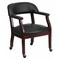 Flash Furniture Traditional Luxurious Conference Chair, Black Back, 24 in W 27" L 31-1/2" H, Upholstered Straight B-Z100-BLACK-GG - alternate 1