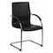 Flash Furniture Contemporary Side Reception Chair, Black Back, 22-3/4 in W 23" L 38-1/4" H, Padded, Vinyl Seat BT-509-BK-GG - alternate 1
