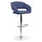 Flash Furniture Blue Fabric Adjustable Height Barstool CH-122070-BLFAB-GG - alternate 1