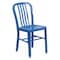 Flash Furniture Gael Commercial Grade Blue Metal Indoor-Outdoor Chair CH-61200-18-BL-GG - alternate 1