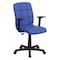 Flash Furniture Metal Contemporary Chair, 16-3/4" to 21-3/4, Fixed Arms, Blue GO-1691-1-BLUE-A-GG - alternate 1