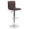 Flash Furniture Brown Vinyl Barstool, Adj Height CH-92023-1-BRN-GG - alternate 1