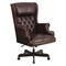 Flash Furniture Executive Chair Fixed Arms, 18-1/2" to 21" Height, Leather, Brown CI-J600-BRN-GG - alternate 1
