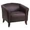 Flash Furniture Hercules Imperial Chair, Brown Back, 33-1/2 in W 31" L 29" H, Sloping, Leather Seat 111-1-BN-GG - alternate 1