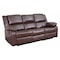 Flash Furniture Sofa, 35" to 64" x 38", Upholstery Color: Brown BT-70597-SOF-BN-GG - alternate 1