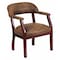Flash Furniture Traditional Luxurious Conference Chair, Brown Back, 24 in W 27" L 31-1/2" H, Upholstered Straight B-Z105-BRN-GG - alternate 1