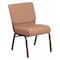 Flash Furniture Hercules Church Chair, 21-1/4 in W 25" L 33" H, Fabric Seat FD-CH0221-4-CV-BN-GG - alternate 1