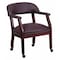 Flash Furniture Traditional Luxurious Conference Chair, 24 in W 27" L 31-1/2" H, Upholstered Straight, Leather Seat B-Z100-LF19-LEA-GG - alternate 1