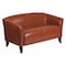 Flash Furniture Cognac Leather Loveseat, 29" x 29" 111-2-CG-GG - alternate 1