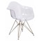 Flash Furniture Alonza Chair, Clear Seat, 24 W 24" L 31.75 H, Polycarbonate, Rubber Seat FH-132-CPC1-GG - alternate 1