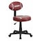 Flash Furniture Metal Task Chair, 17" to 21-1/2", Brown BT-6181-FOOT-GG - alternate 1