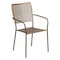 Flash Furniture Gold Steel Patio Arm Chair with Square Back CO-2-GD-GG - alternate 1