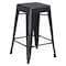 Flash Furniture 24" High Backless Black Metal Counter Height Stool ET-BT3503-24-BK-GG - alternate 1