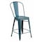 Flash Furniture Distressed Blue-Tl Metal Stool ET-3534-24-KB-GG - alternate 1