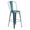 Flash Furniture Distressed Blue-Tl Metal Stool, Color: Blue ET-3534-30-KB-GG - alternate 1
