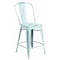 Flash Furniture Distressed Gn-Blue Metal Stool ET-3534-24-DB-GG - alternate 1