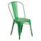 Flash Furniture Contemporary Stackable Chair, 17-3/4 in W 20" L 33-1/2" H ET-3534-GN-GG - alternate 1