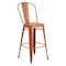 Flash Furniture Distressed Orange Metal Stool, Material: metal ET-3534-30-OR-GG - alternate 1