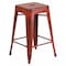 Flash Furniture 24" High Backless Aged Red Counter Height Stool ET-BT3503-24-RD-GG - alternate 1