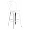 Flash Furniture Distressed White Metal Stool, Seat Height Range: 30" ET-3534-30-WH-GG - alternate 1