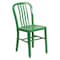 Flash Furniture Gael Commercial Grade Green Metal Indoor-Outdoor Chair CH-61200-18-GN-GG - alternate 1