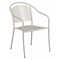 Flash Furniture Light Gray Steel Patio Arm Chair with Round Back CO-3-SIL-GG - alternate 1