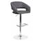 Flash Furniture Gray Vinyl Adjustable Height Barstool CH-122070-GY-GG - alternate 1