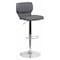 Flash Furniture Gray Vinyl Barstool, Adj Height, Seat Height Range: 25" to 33-1/2" CH-132330-GY-GG - alternate 1