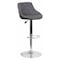 Flash Furniture Gray Vinyl Barstool, Adj Height CH-82028A-GY-GG - alternate 1