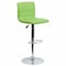 Flash Furniture Green Vinyl Barstool, Adj Height, Backrest: Stitch Back CH-92023-1-GRN-GG - alternate 1