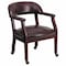 Flash Furniture Traditional Luxurious Conference Chair, 24 in W 27" L 31-1/2" H, Upholstered Straight, Vinyl Seat B-Z100-OXBLOOD-GG - alternate 1