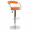 Flash Furniture Orange Vinyl Barstool, Adj Height CH-TC3-1060-ORG-GG - alternate 1