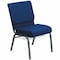 Flash Furniture Hercules Church Chair, Blue Back, 21-1/4 in W 25" L 33" H, Fabric Seat FD-CH0221-4-SV-NB24-BAS-GG - alternate 1