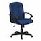 Flash Furniture Contemporary Chair Navy Mid-Back Exec Chair, Fixed Arms, 17-1/4" to 21-1/4" Height, Fabric, Navy GO-ST-6-NVY-GG - alternate 1