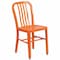 Flash Furniture Gael Commercial Grade Orange Metal Indoor-Outdoor Chair CH-61200-18-OR-GG - alternate 1