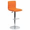 Flash Furniture Orange Vinyl Barstool, Adj Height, Weight Capacity: 330 lb. CH-92023-1-ORG-GG - alternate 1