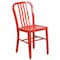 Flash Furniture Gael Commercial Grade Red Metal Indoor-Outdoor Chair CH-61200-18-RED-GG - alternate 1