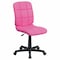 Flash Furniture Vinyl Contemporary Chair, 16-3/4" to 21-3/4, Pink GO-1691-1-PINK-GG - alternate 1