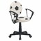Flash Furniture Metal Task Chair, 17" to 21-1/2", Black and White BT-6177-SOC-A-GG - alternate 1