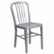 Flash Furniture Gael Commercial Grade Silver Metal Indoor-Outdoor Chair CH-61200-18-SIL-GG - alternate 1